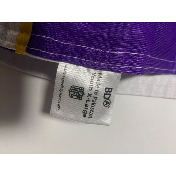 NFL Youth X-Large Vikings Reversible Flag Football Jersey Purple & Gray - Picture 5 of 12